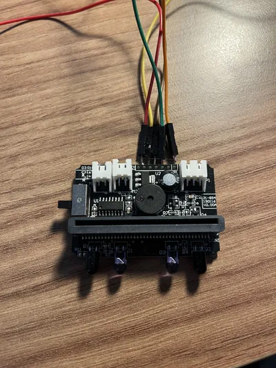 The original robot PCB before rewiring.
