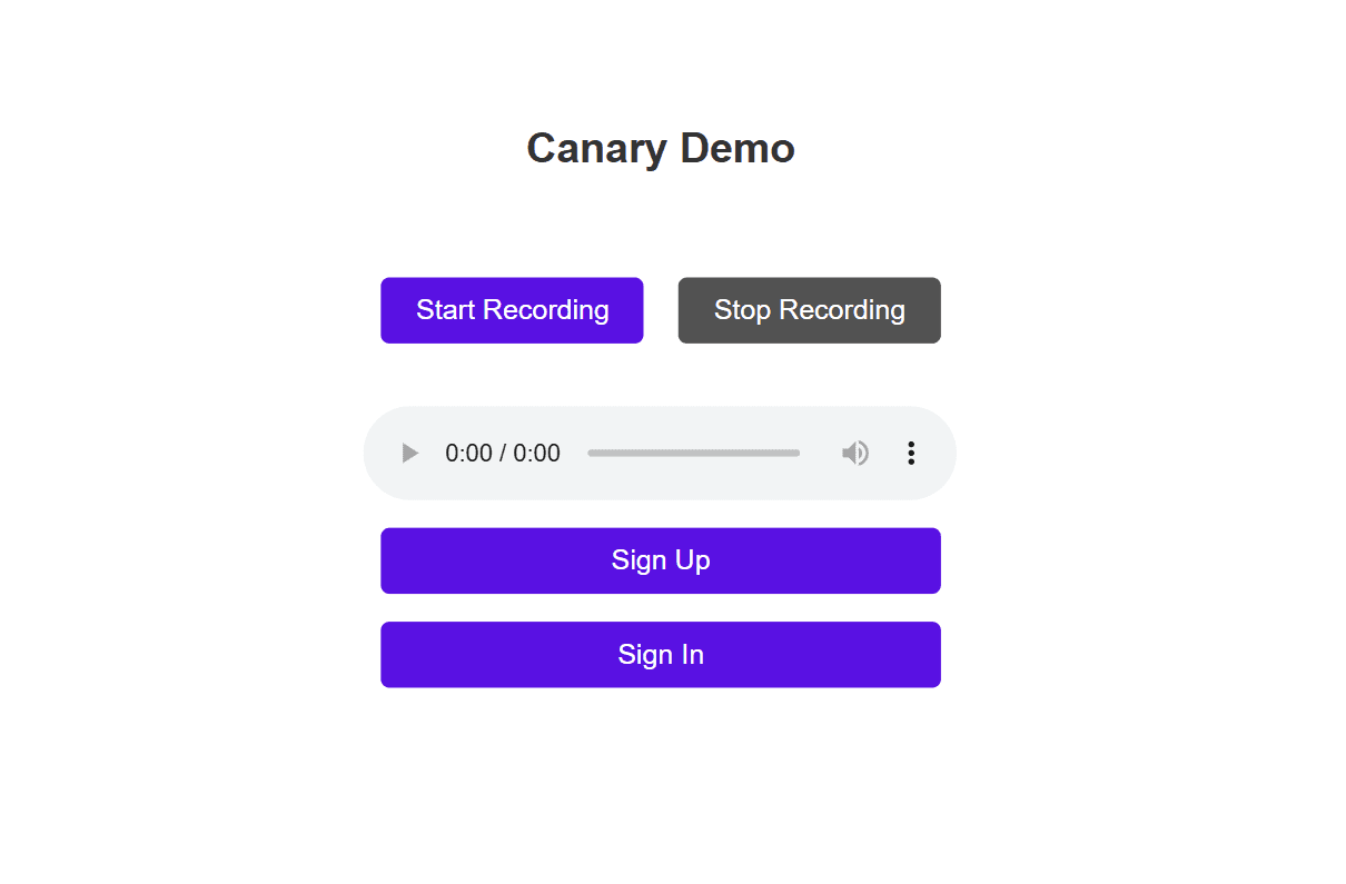 Canary screenshot